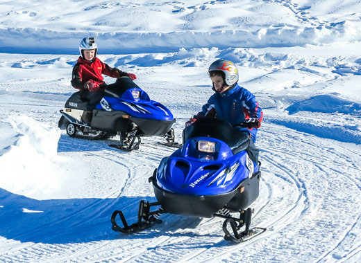 Autonomes Fahren Schneemobile