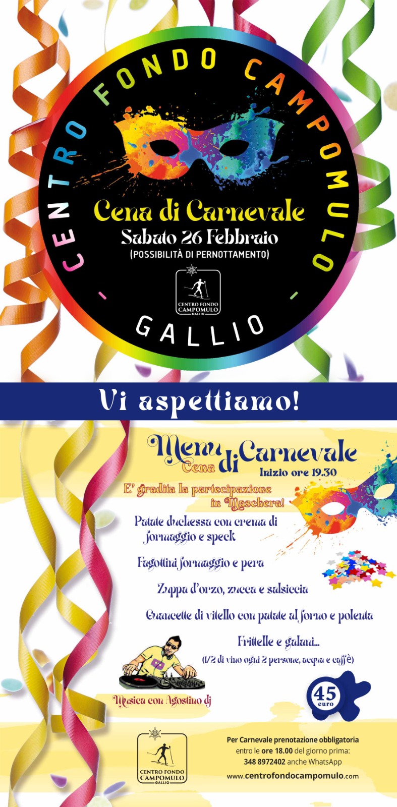 Cena di carnevale 2022 w