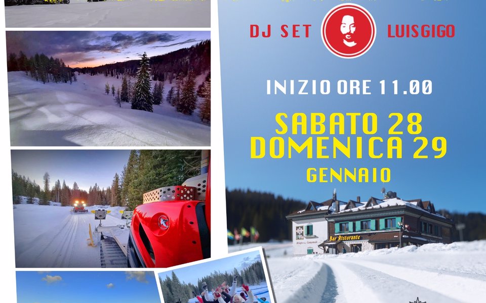 crazy snow dj set con luis gigo al rifugio campomu