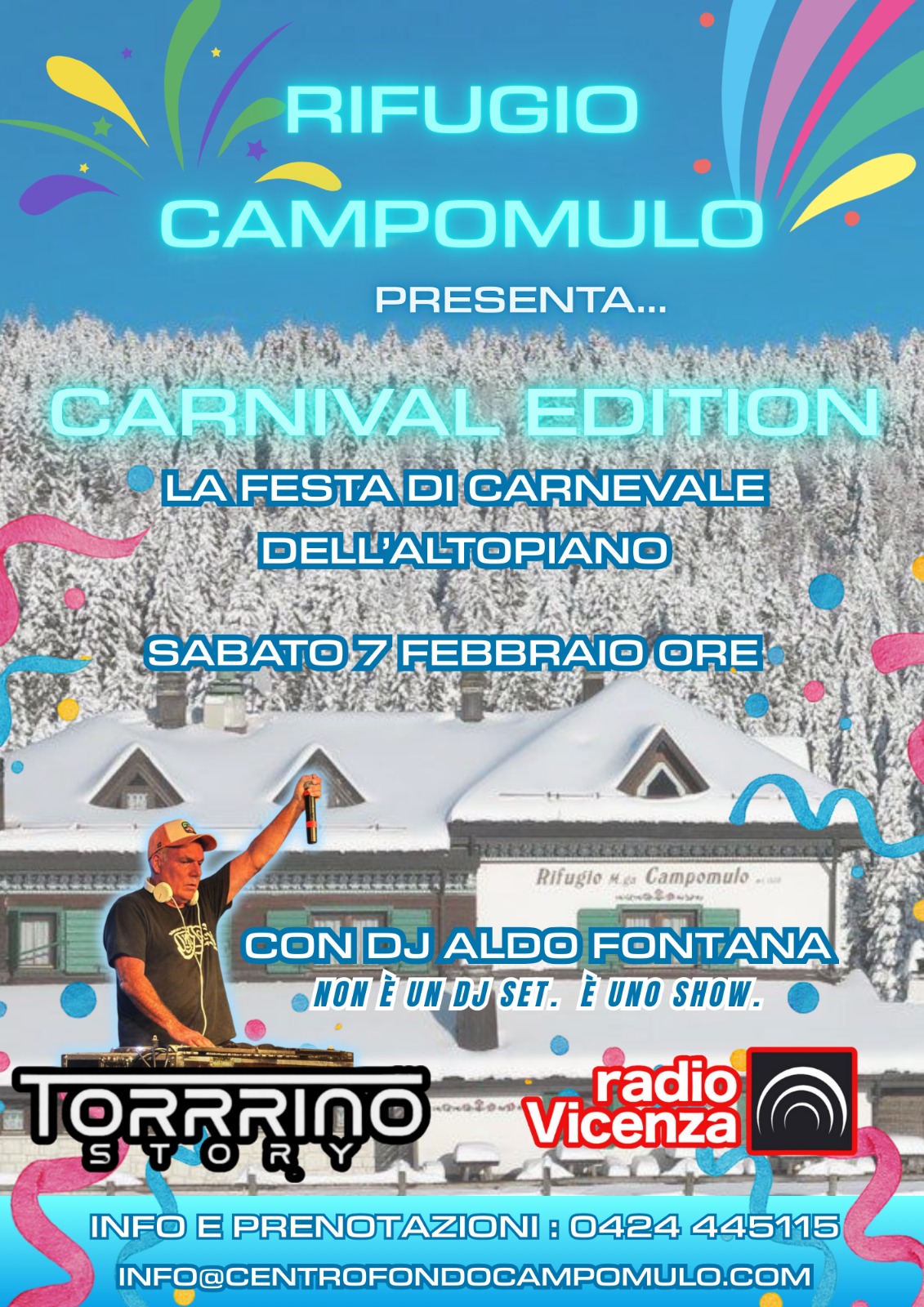 festa di carnevale al rifugio campomulo sabato 7 f
