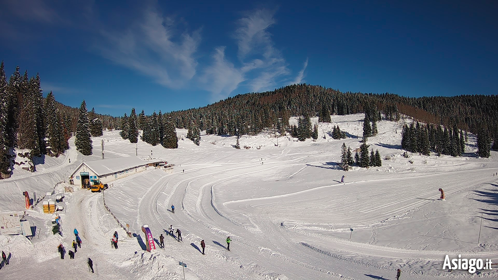 piste campomulo innevate dalla webcam w