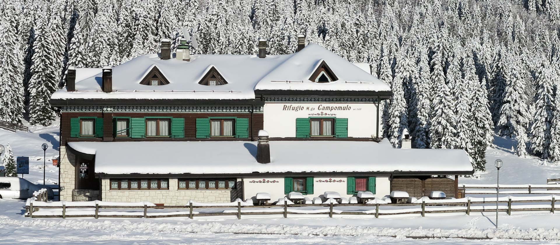 rifugio base malga campomulo inverno